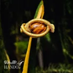 انگشتر برنجی چشم ببر راتالوس / Rathalos