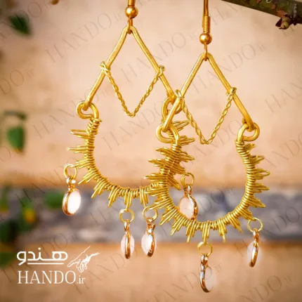 گوشواره برنجی لومینا / Lumina