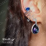 آویز گوش پری بنفش / Purple fairy