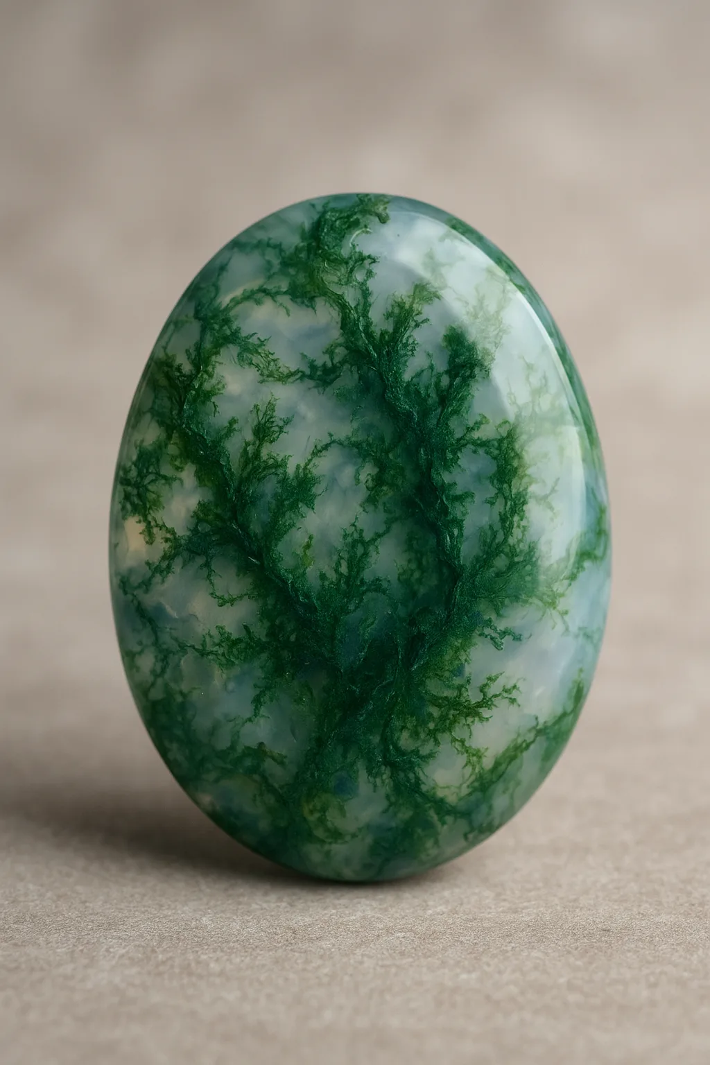 سنگ عقیق خزه ای / Moss agate 1 سنگ عقیق خزه ای / Moss agate
