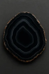 سنگ عقیق سیاه / Black agate
