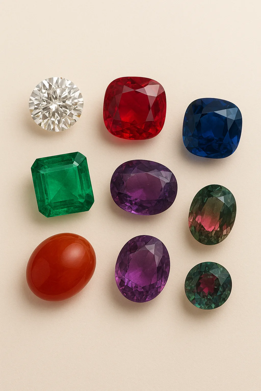 معرفی هشت سنگ اصلی و محبوب در جواهرسازی