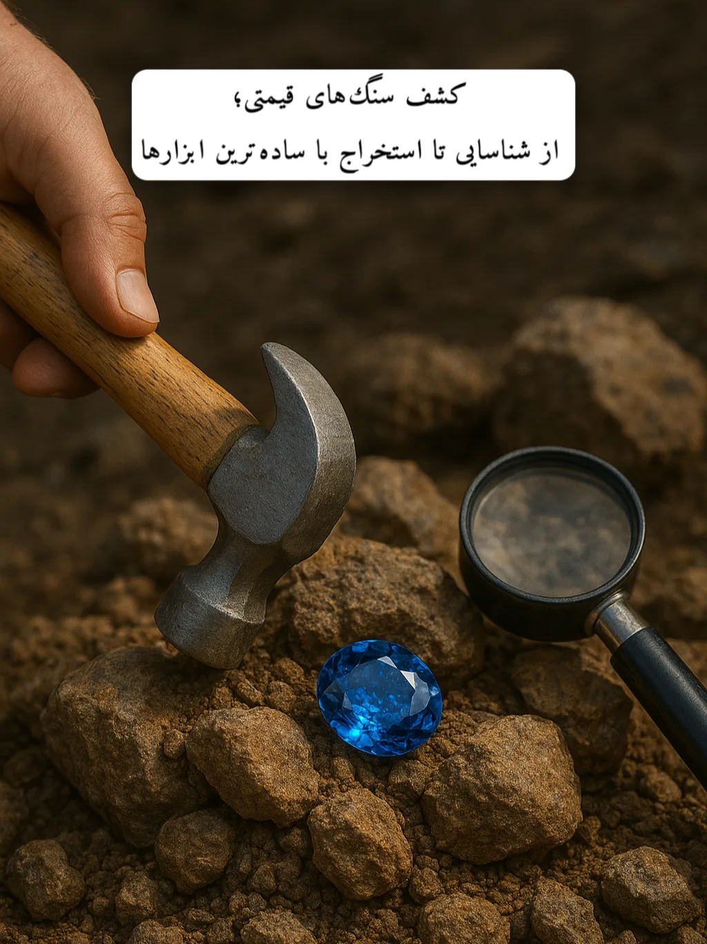 کشف سنگ‌های قیمتی؛ از شناسایی تا استخراج با ساده‌ترین ابزارها