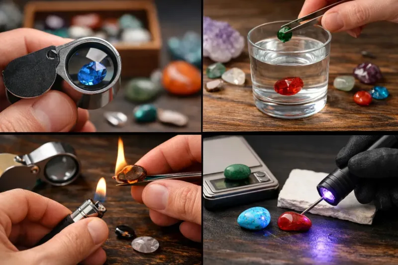 راه تشخیص سنگ اصل از تقلبی در خانه