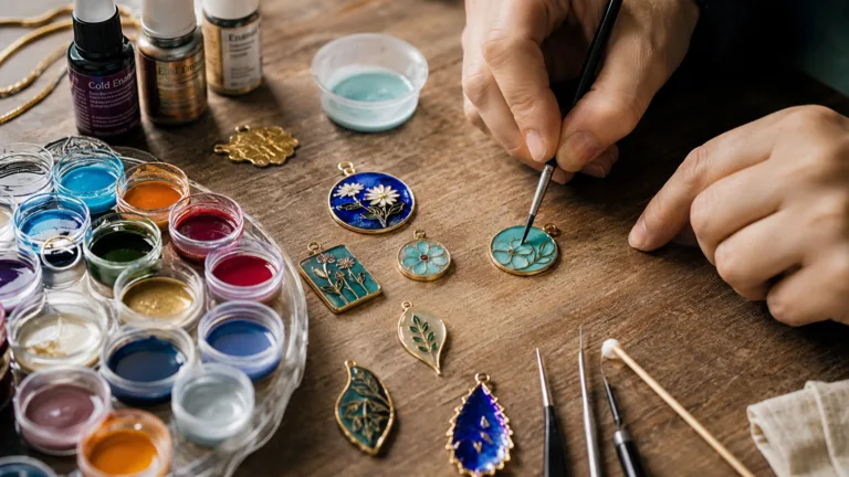 هنر میناکاری سرد (Cold Enamel) چیست؟ آموزش ساخت زیورآلات خاص با این تکنیک کمتر شناخته‌شده