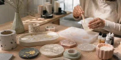 ظروف و وسایل دکوری ساخته‌شده با رزین Eco Resin سازگار با محیط زیست
