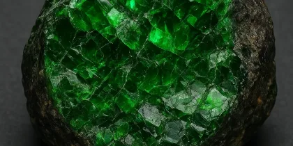 سنگ کروم دیوپسید / Chrome diopside