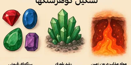 گوهر سنگ ها چگونه تشکیل میشوند؟